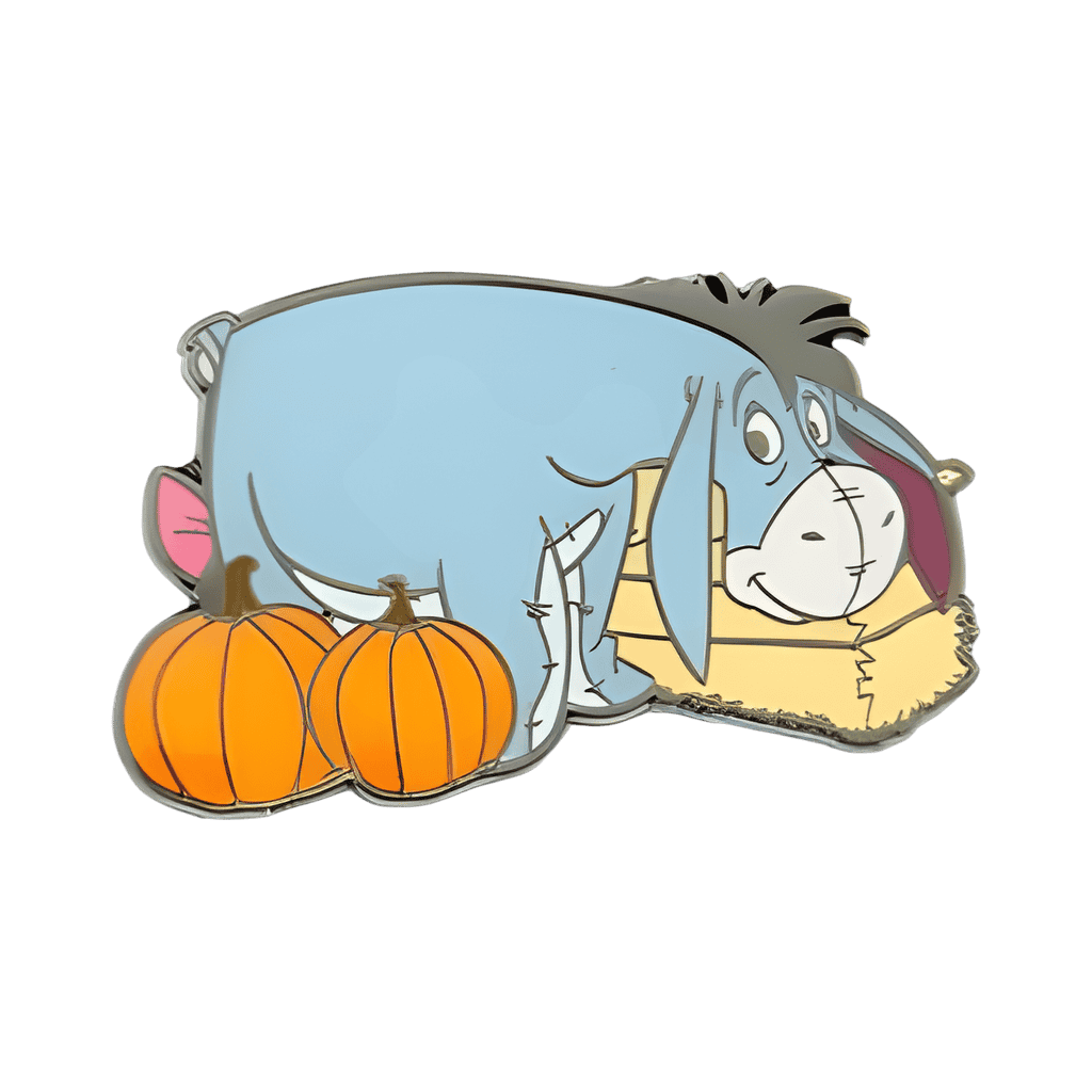Eeyore with Hay Bale and Pumpkins Disney pin