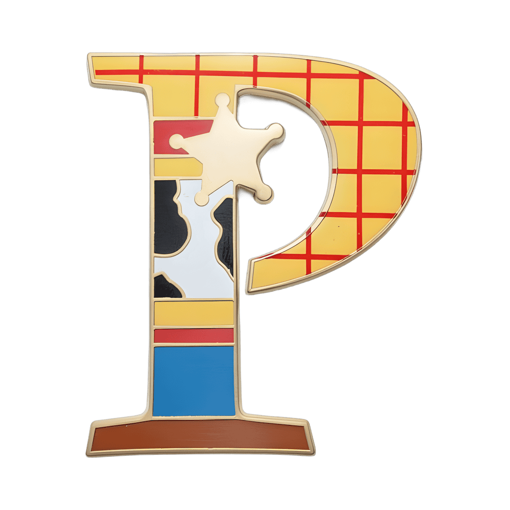 Letter “P” Disney pin