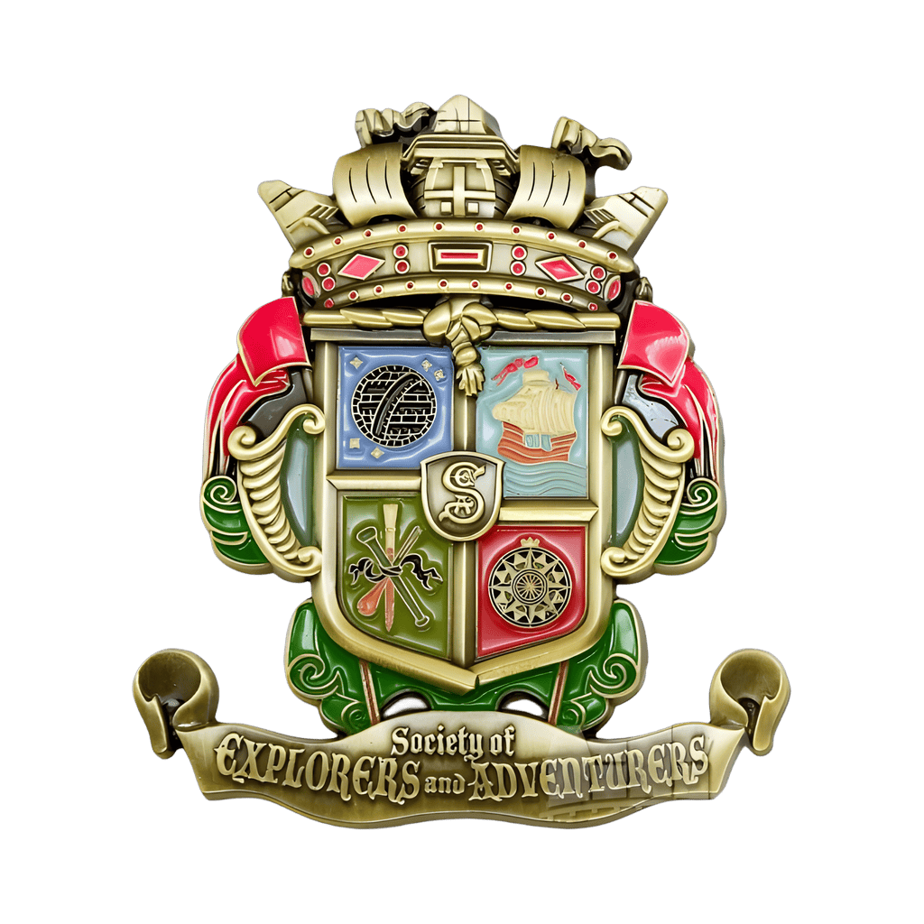 Society of Explorers and Adventurers (S.E.A.) Badge - Crest Disney pin
