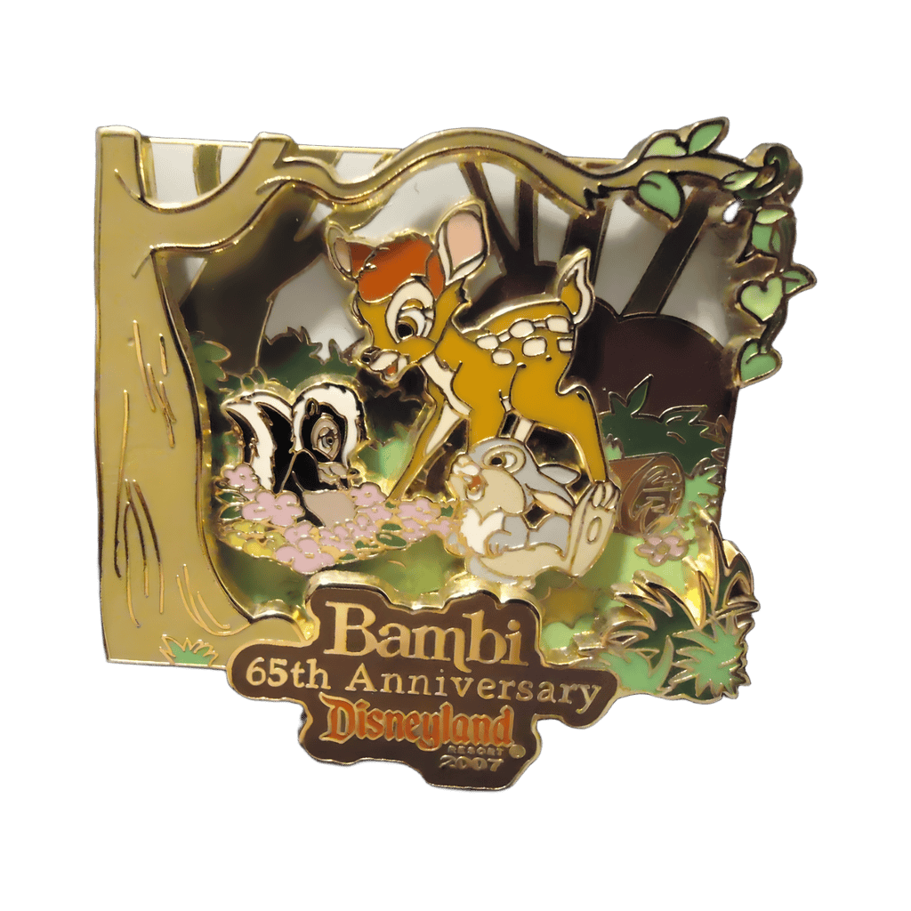 Bambi, Thumper and Flower in the Woods - Triple Layer pin Disney pin