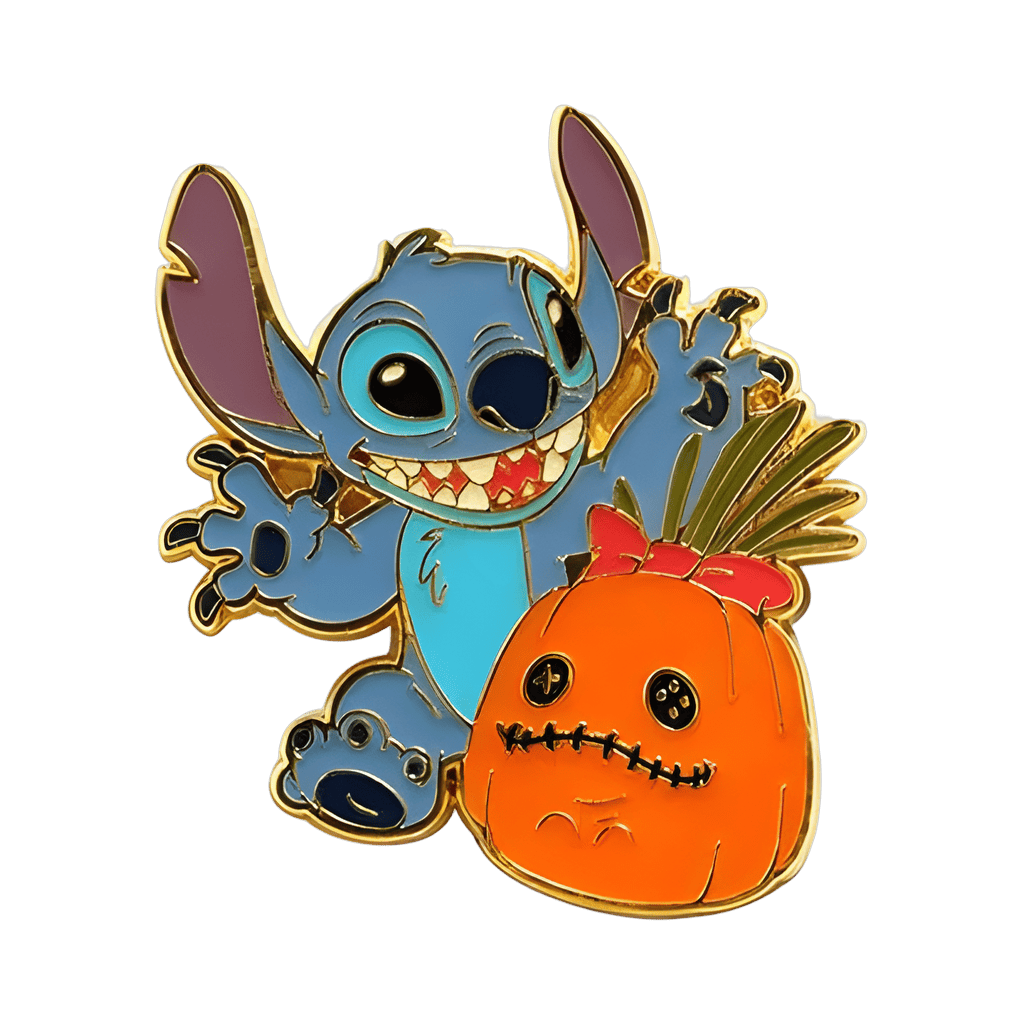Stitch with Scrump Pumpkin Disney pin