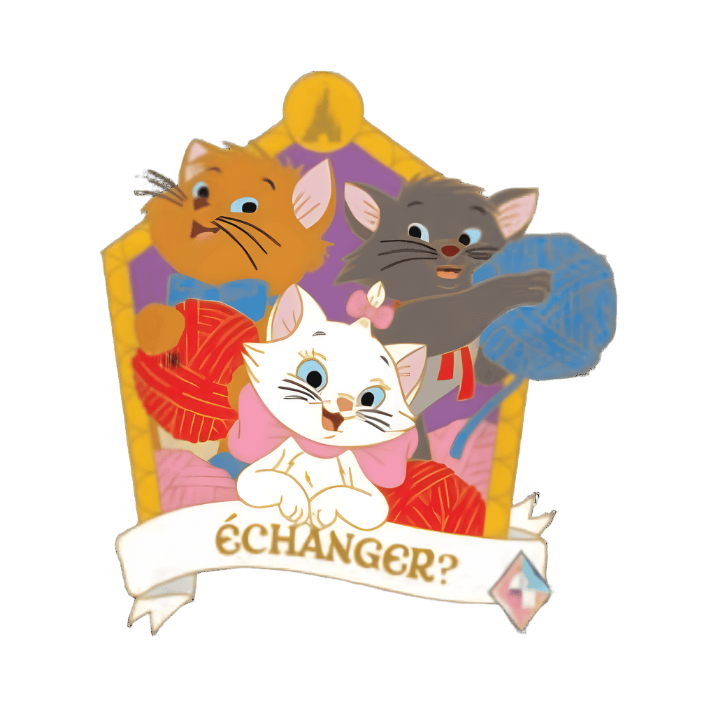 Marie, Toulouse, & Berlioz: Disneyland Paris Disney pin