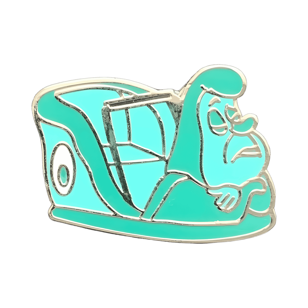 Alice in Wonderland Ride Vehicle Caterpillar Disney pin