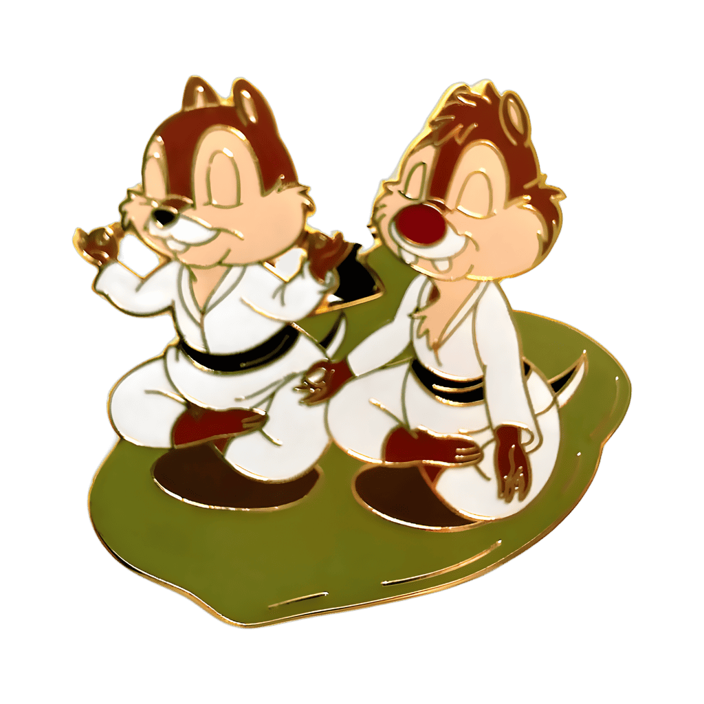 Chip & Dale Yoga Disney pin