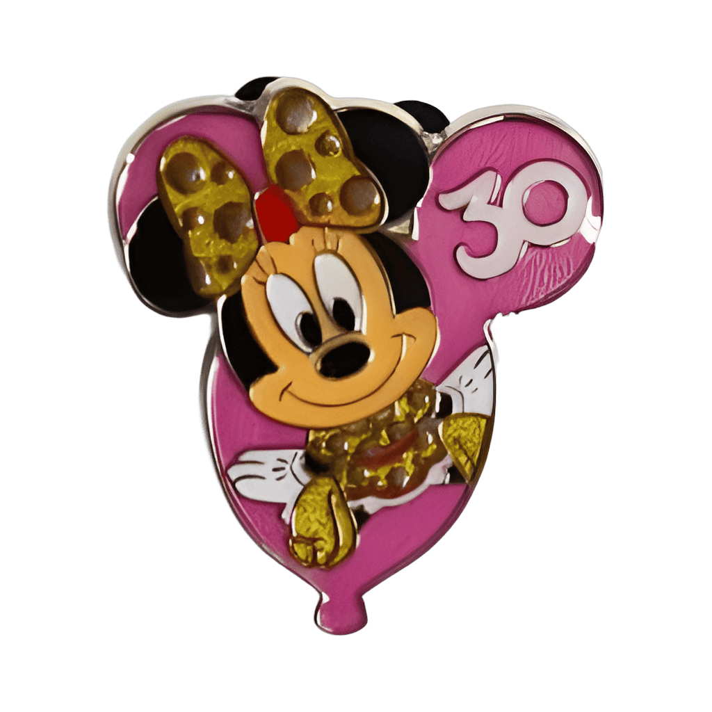 30th Anniversary Balloon - Minnie Mouse Disney pin