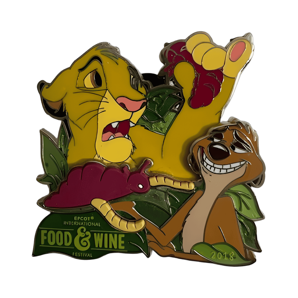Simba and Timon Disney pin