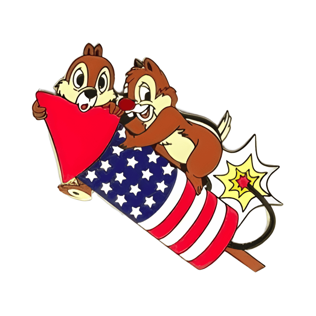 Chip and Dale on a Rocket (Surprise) Disney pin