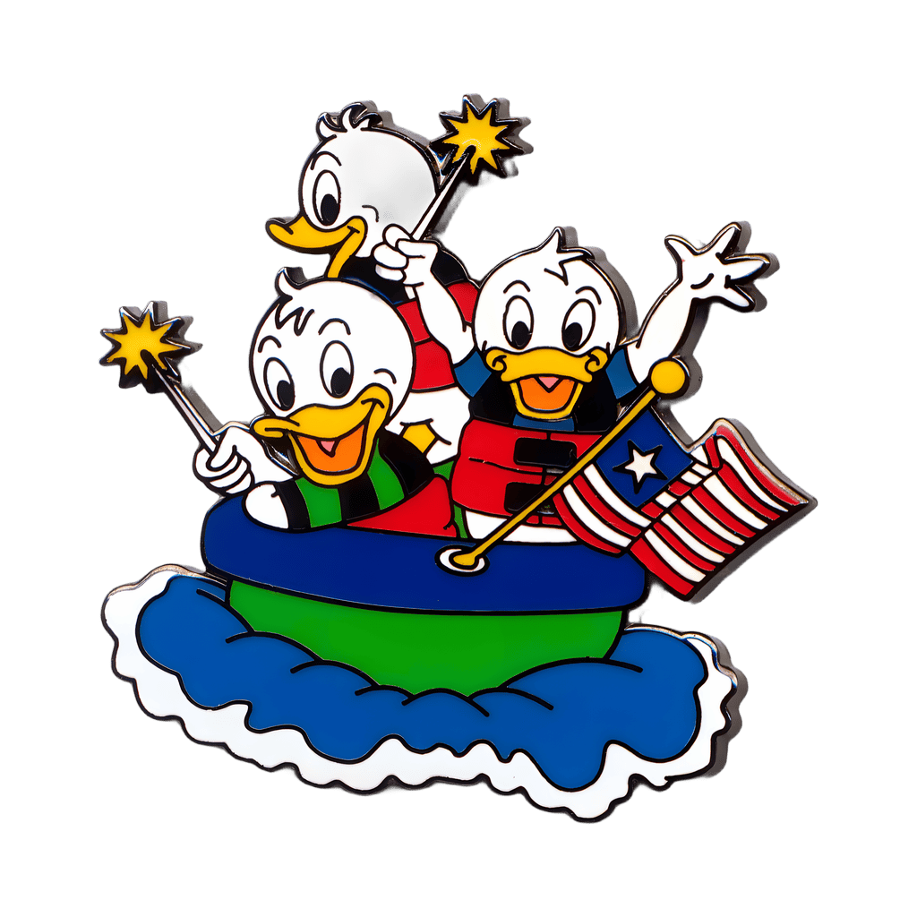 Huey, Dewey & Louie with sparklers Disney pin