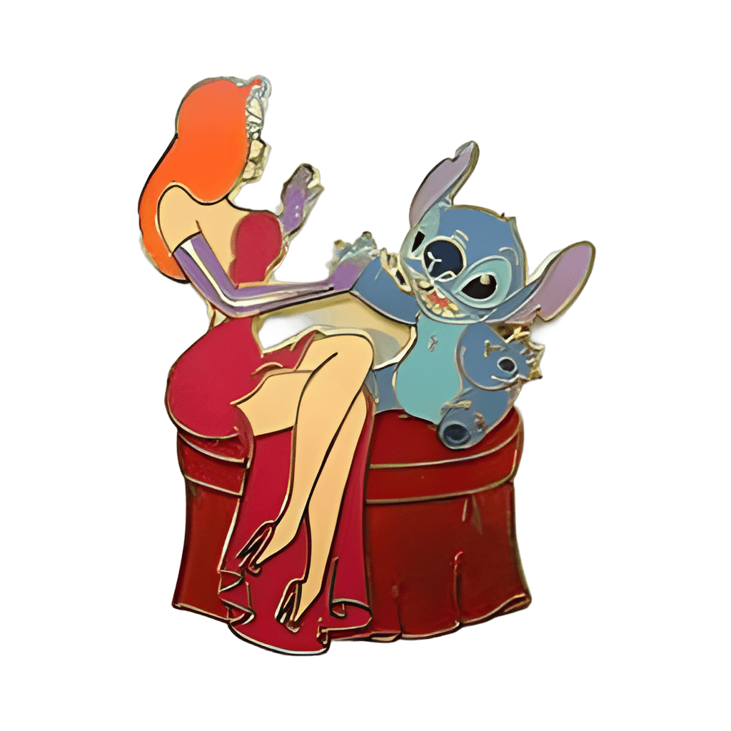 Stitch with Jessica Rabbit Disney pin