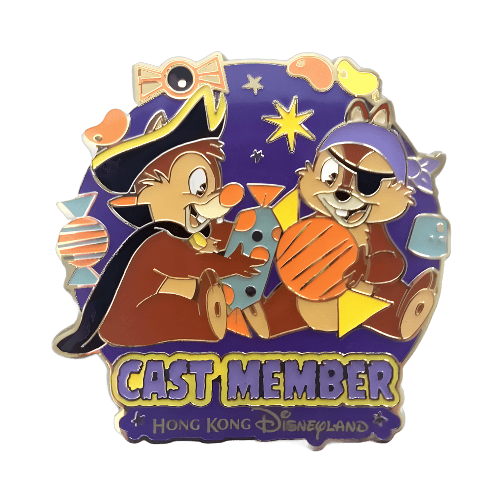 Chip n’ Dale Dressed as Pirates - Cast Member Disney pin
