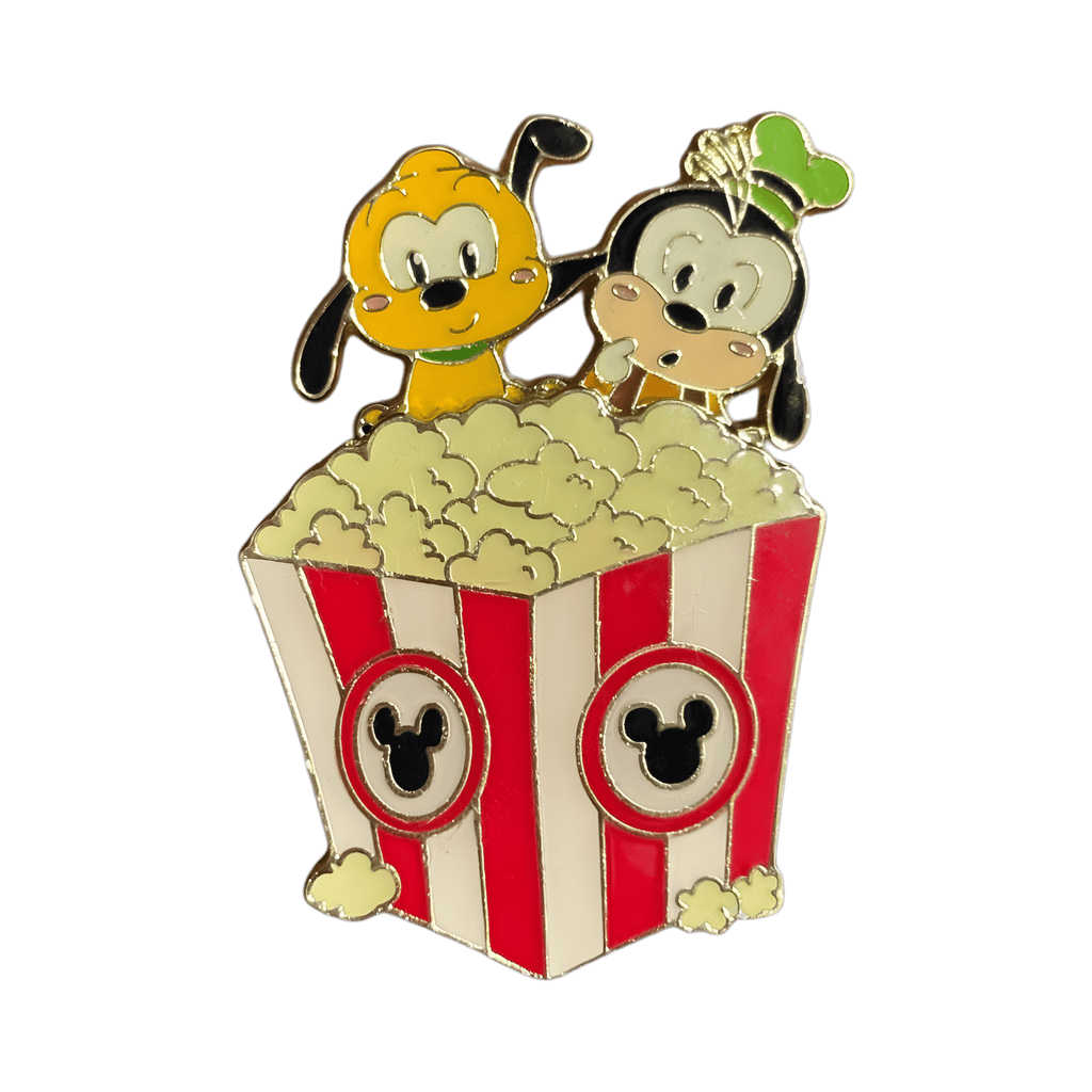 Goofy and Pluto Popcorn Disney pin