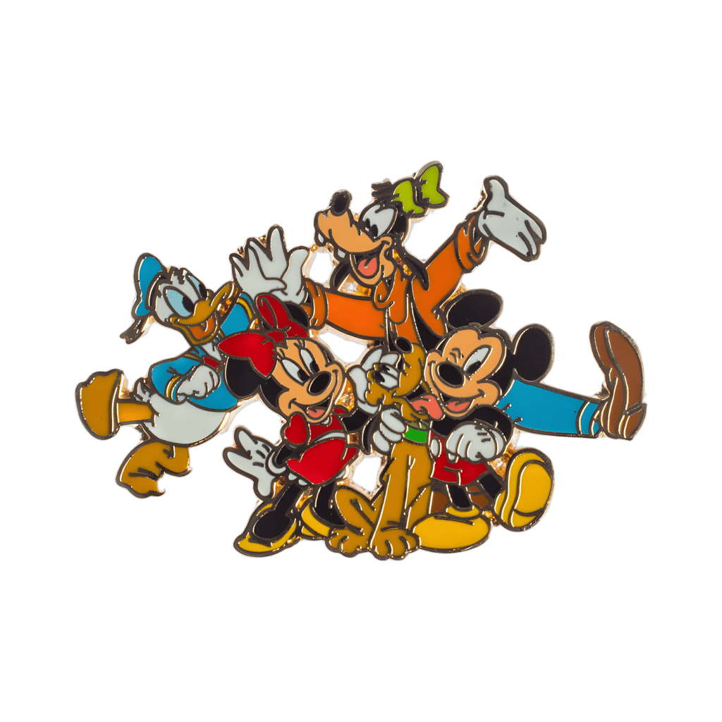 Fab 5 - Mickey, Minnie, Pluto, Donald, and Goofy Disney pin