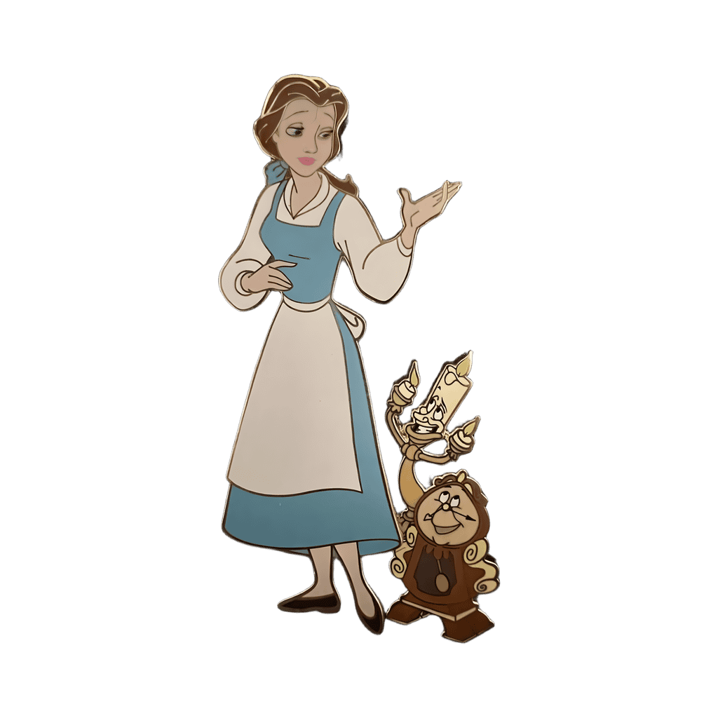 Belle, Lumiere & Cogsworth Disney pin