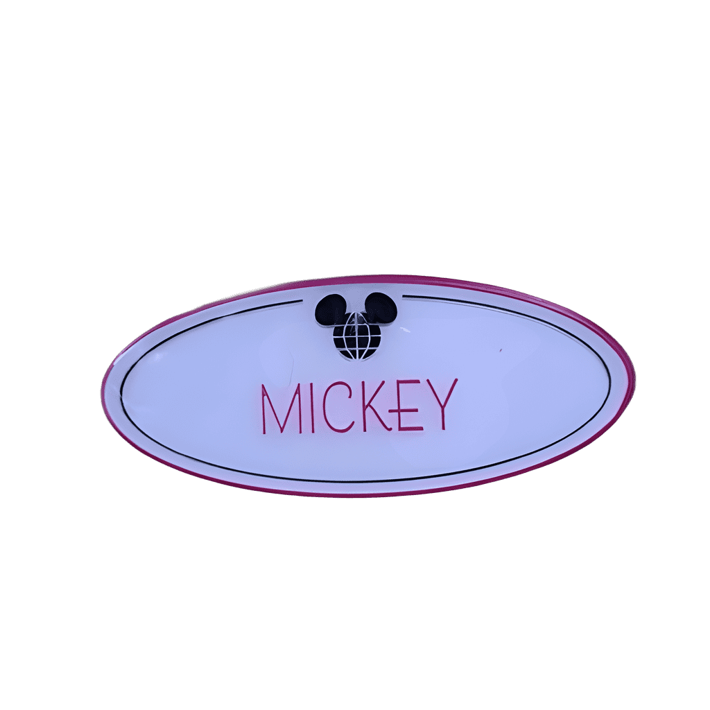 50th Anniversary Completer - Mickey Nametag Disney pin