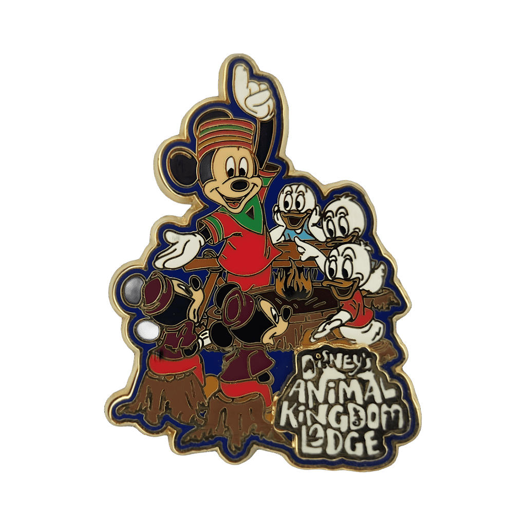 Mickey as King Pin and Nephews Around the Fire Disney pin