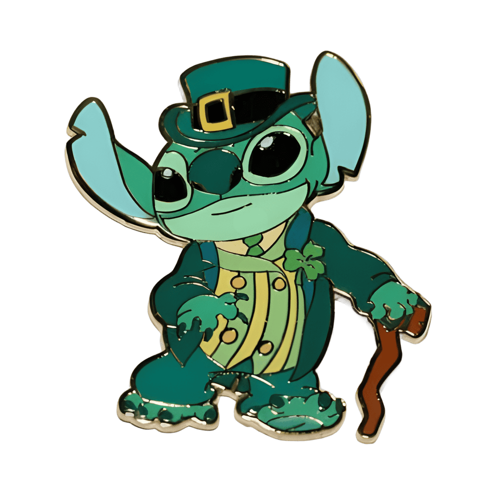 Green Stitch Disney pin