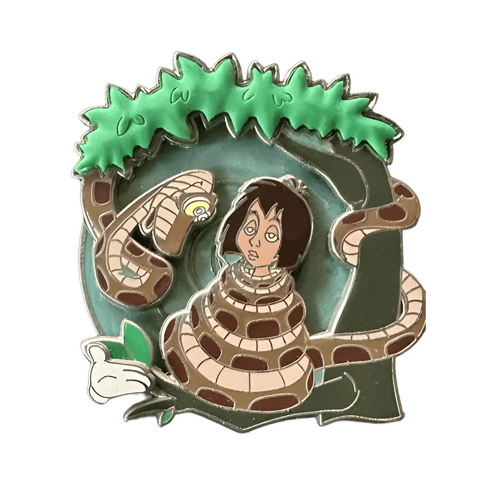 Kaa hypnotizing Mowgli Disney pin