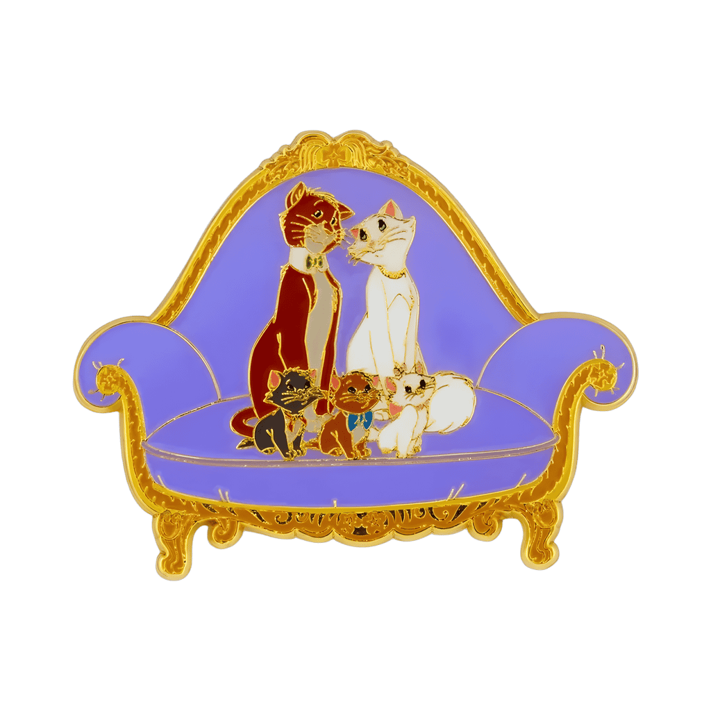 Family on sofa Disney pin