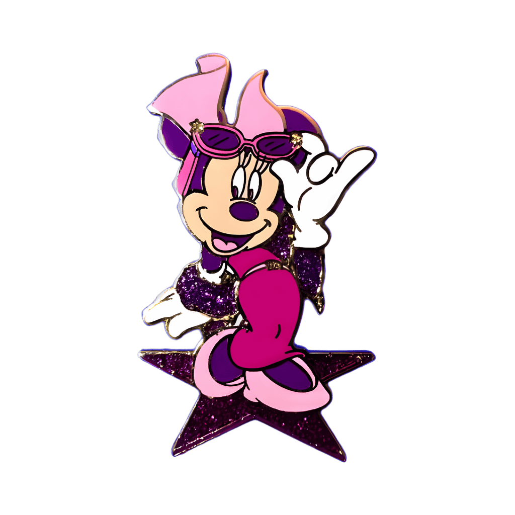 Glamour Minnie - Standing on a Pink Star Disney pin