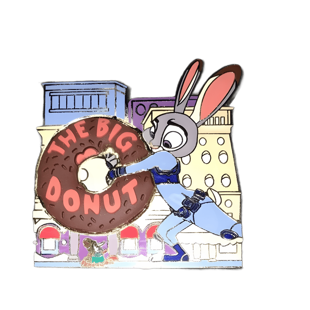 Judy Hopps Holding The Big Donut Disney pin