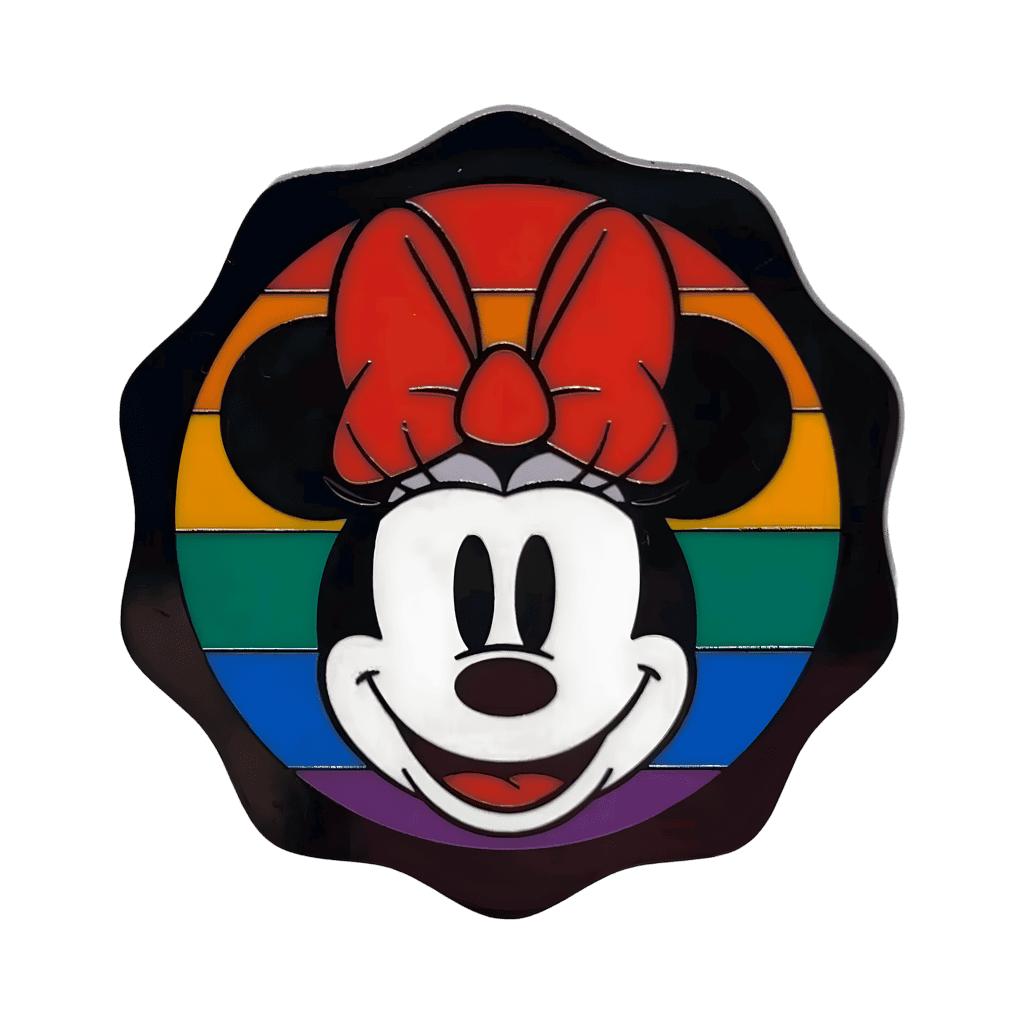 Scalloped Edge Rainbow Circles Booster Set - Minnie Mouse Disney pin
