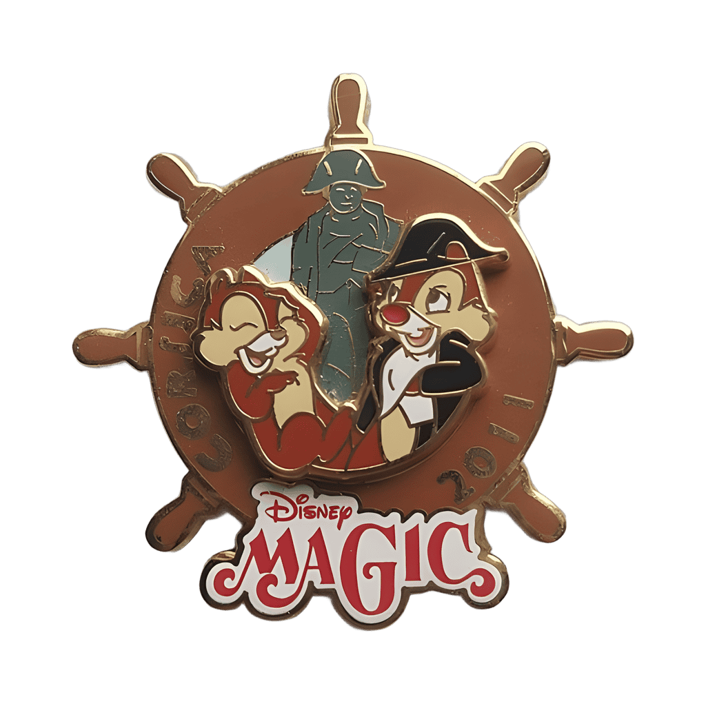 Chip and Dale cruiseline mediterranean Corsica Disney pin