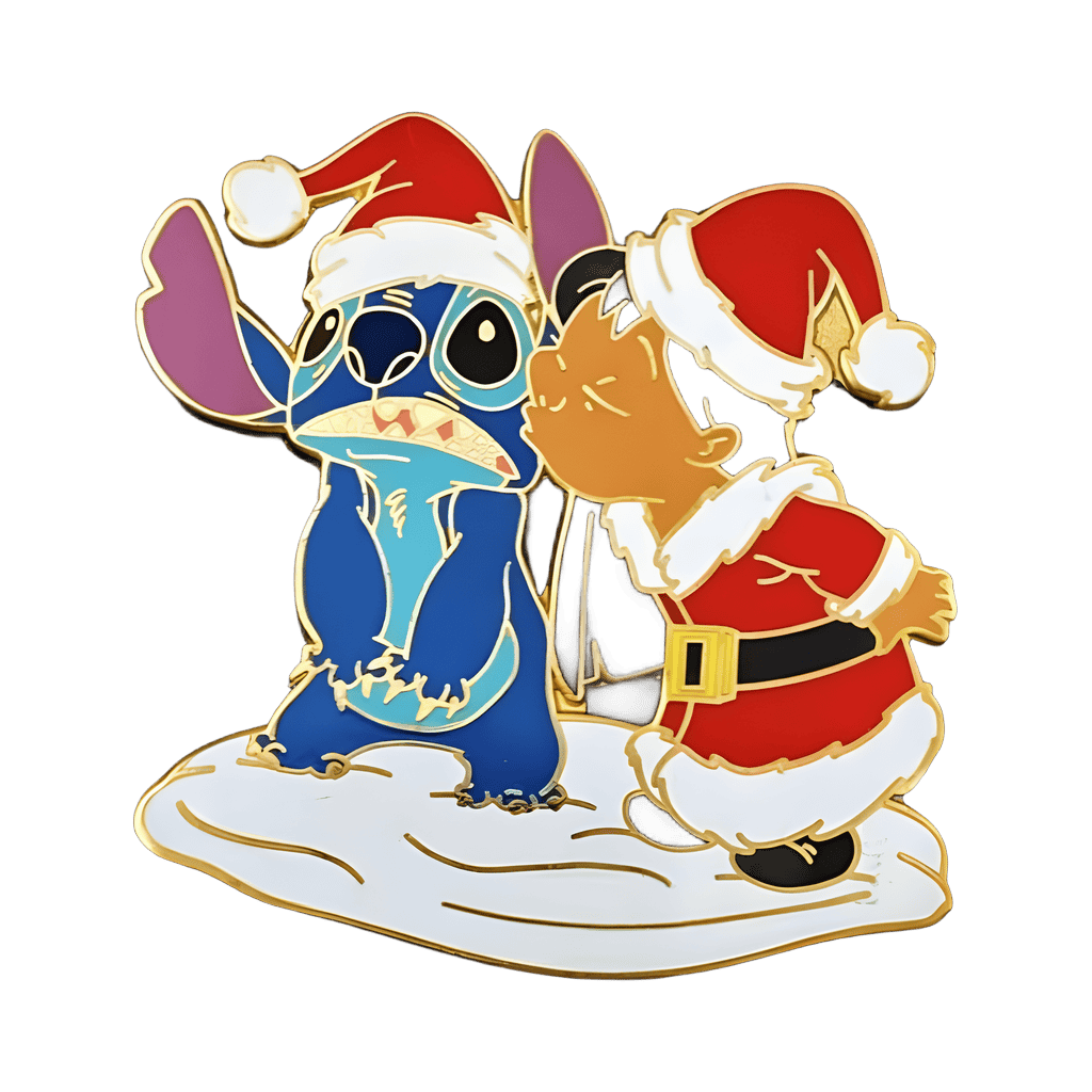 Lilo Kissing Stitch Santa Pin Disney pin