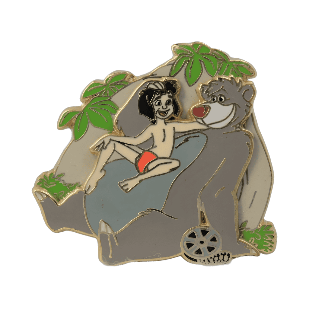 Baloo and Mowgli Disney pin