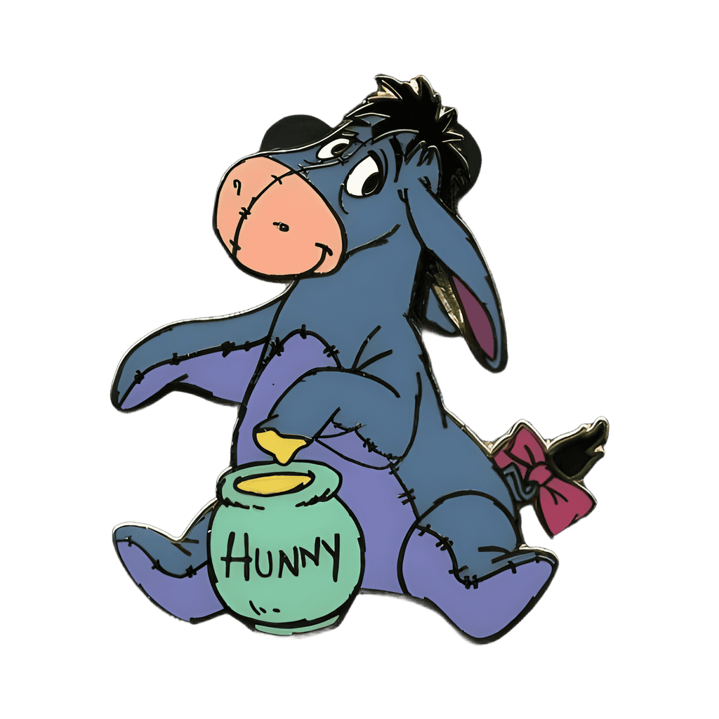 Eeyore with Hunny Pot Disney pin