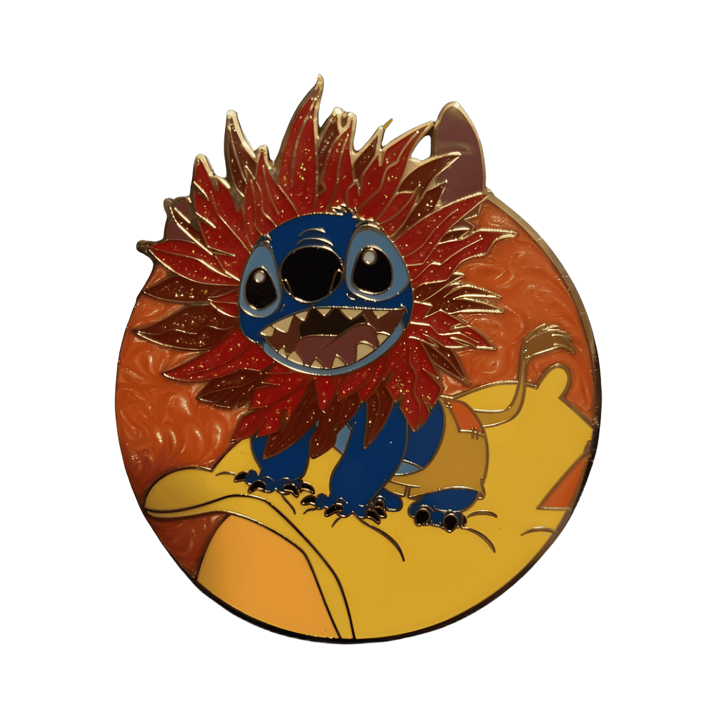 Stitch dressed as Simba Disney pin