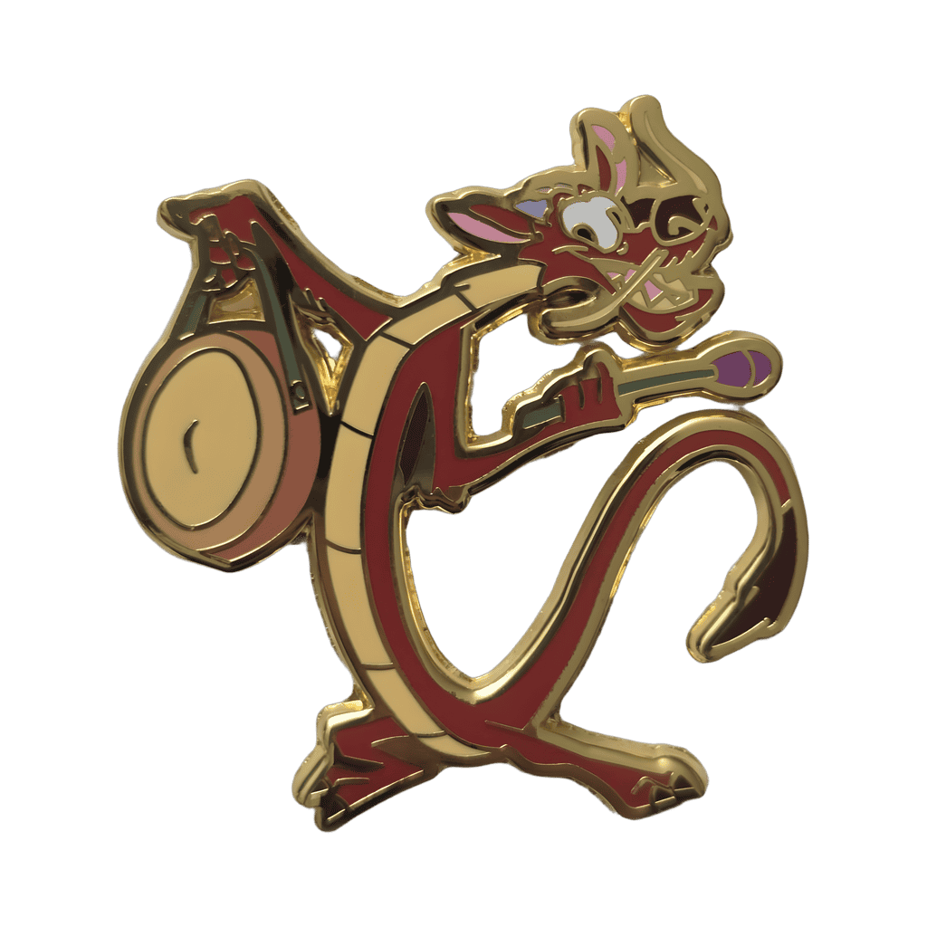 Mushu with Gong Disney pin