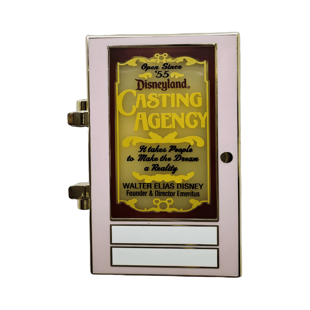 Walt Disney - Main Street Casting Agency Door '55 - Pink Disney pin