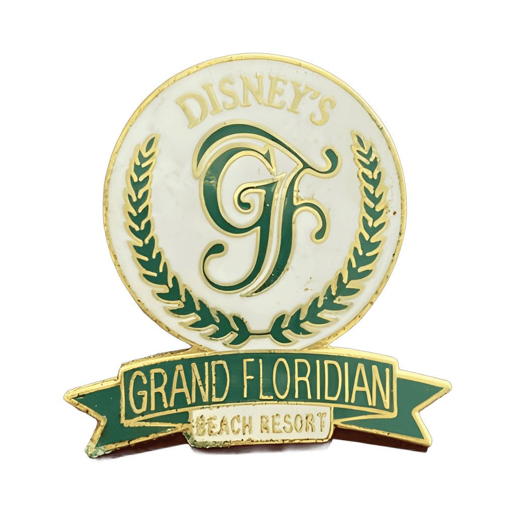 Beach Resort Crest (White and Green) Disney pin