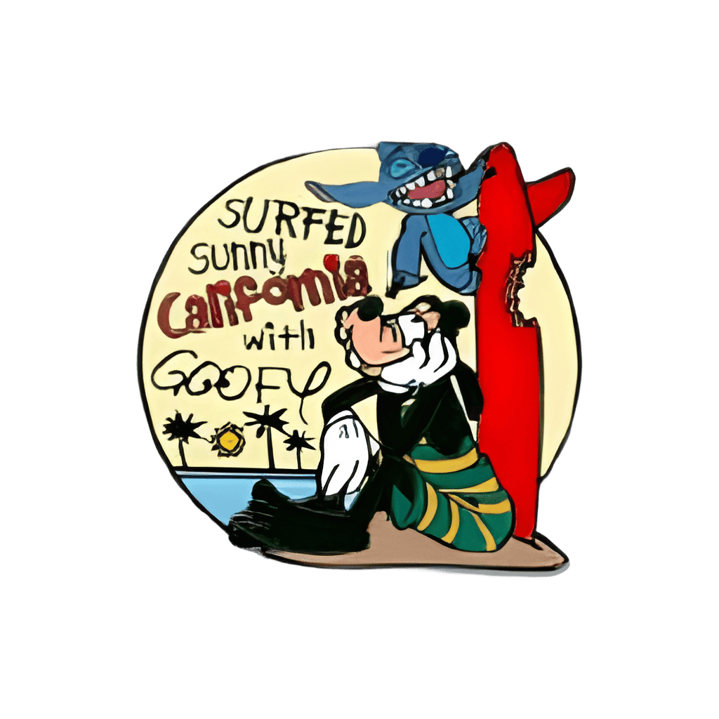 Stitch and Goofy Disney pin