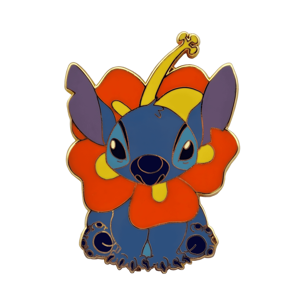 Stitch in Flower Disney pin