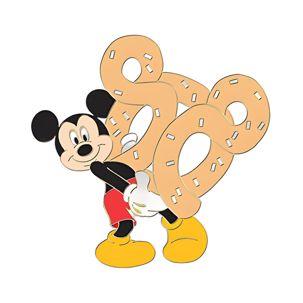 Mickey Mouse and a Pretzel Disney pin