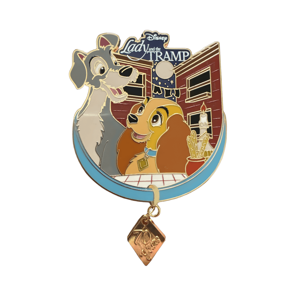 Lady and the Tramp 70th Anniversary Disney pin