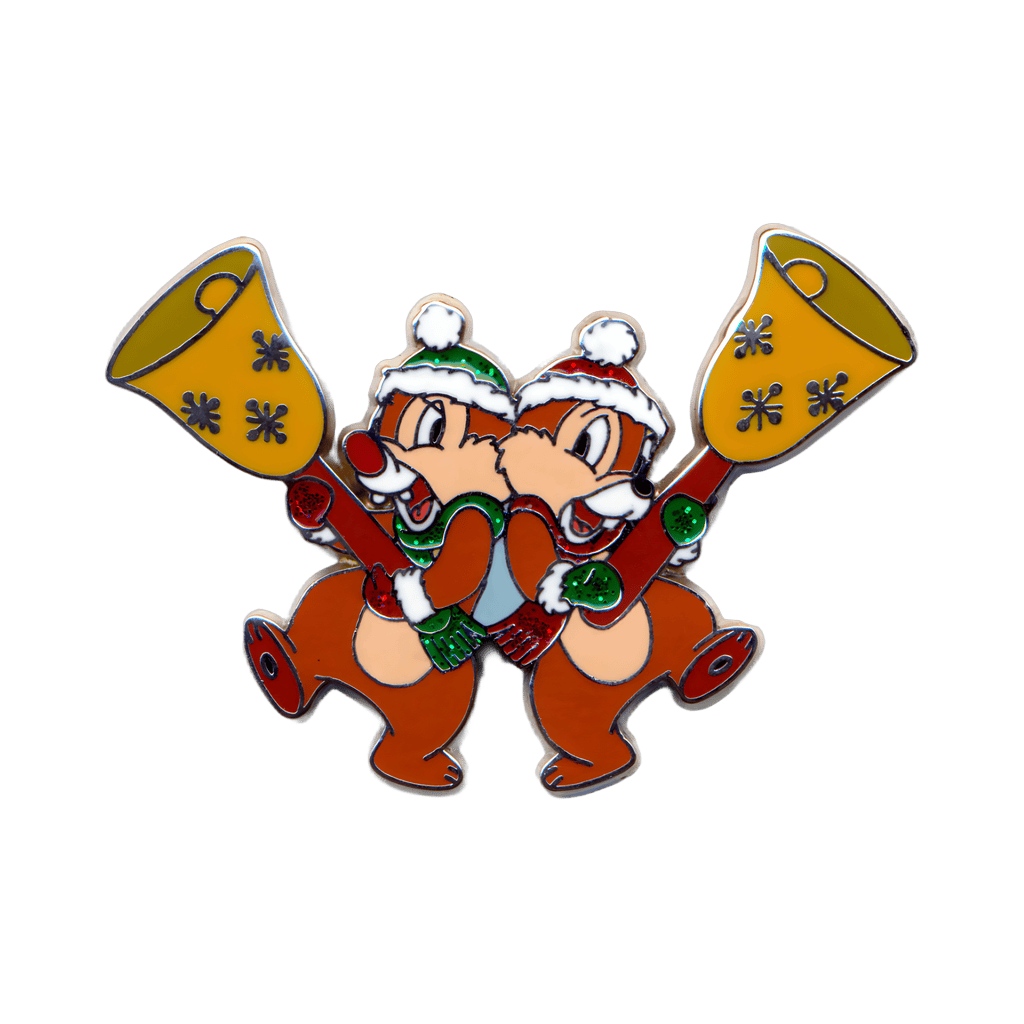 Chip & Dale Playing Bells Disney pin