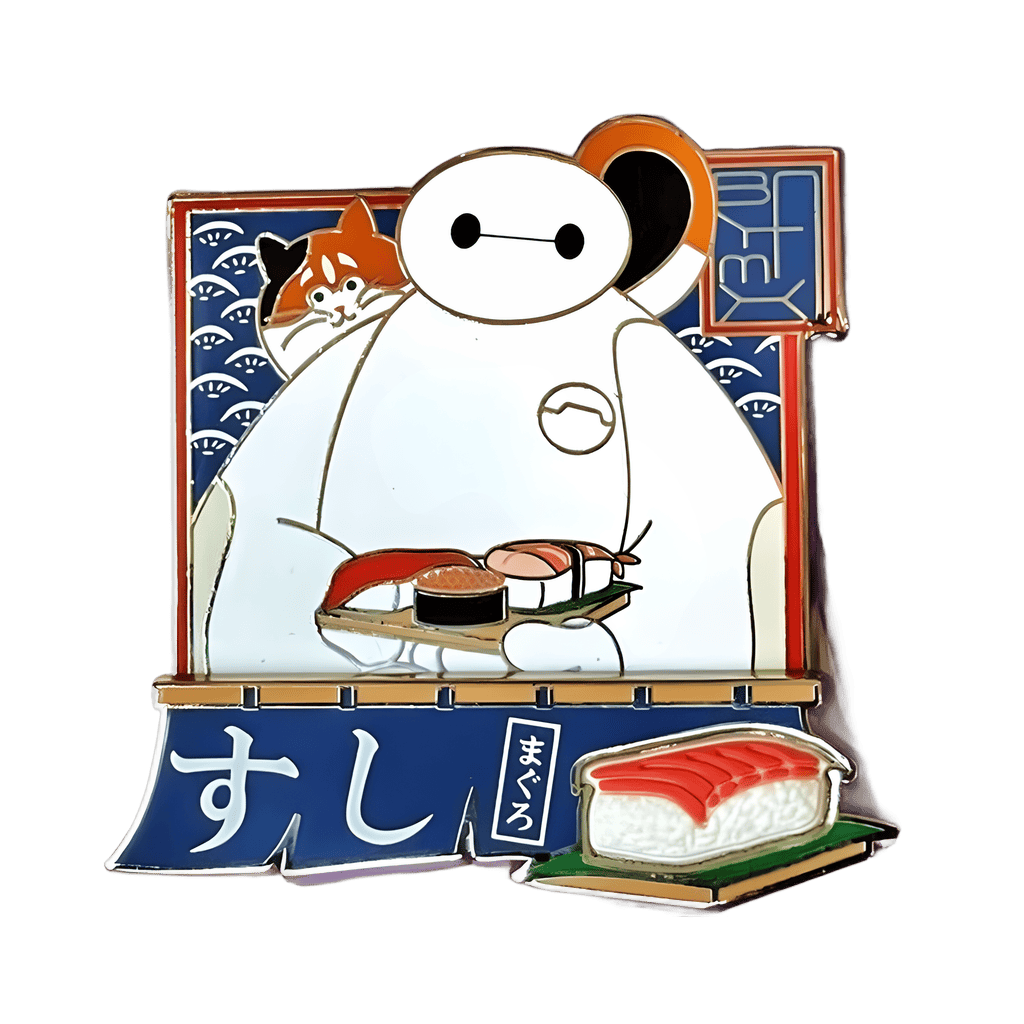 Baymax and Mochi's Sushi Disney pin