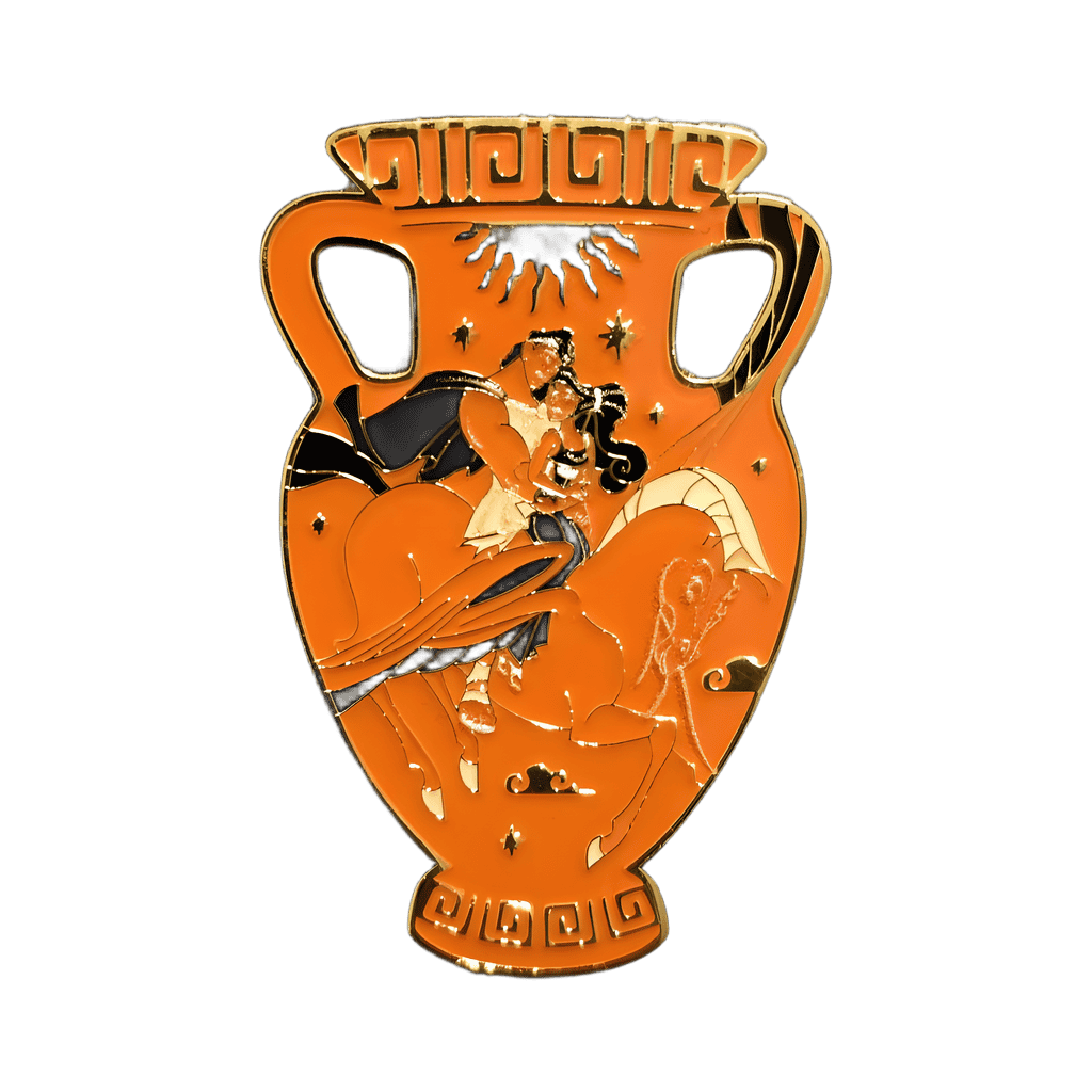 Meg and Herc Disney pin