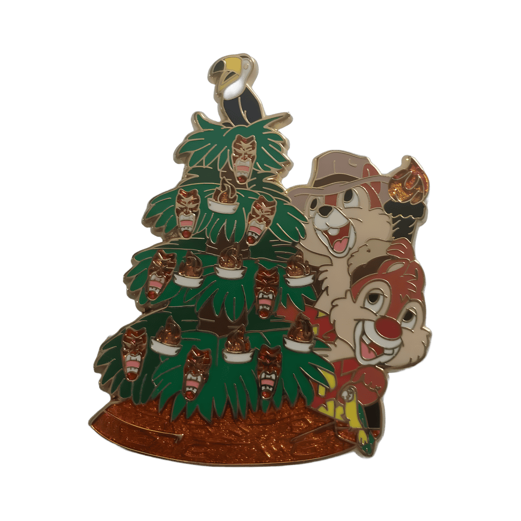 Chip and Dale - Adventureland Christmas Tree Disney pin