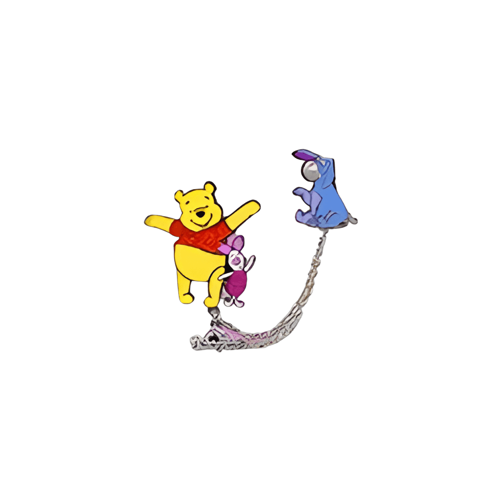 Pooh and Piglet with Eeyore Disney pin