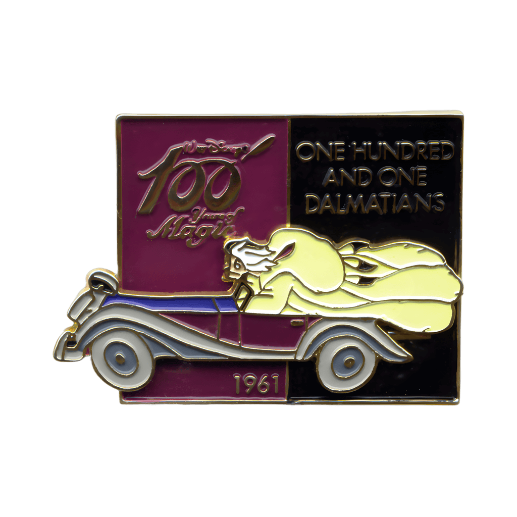 Cruella De Vil Driving her Car - 101 Dalmatians - 1961 - Slider Disney pin