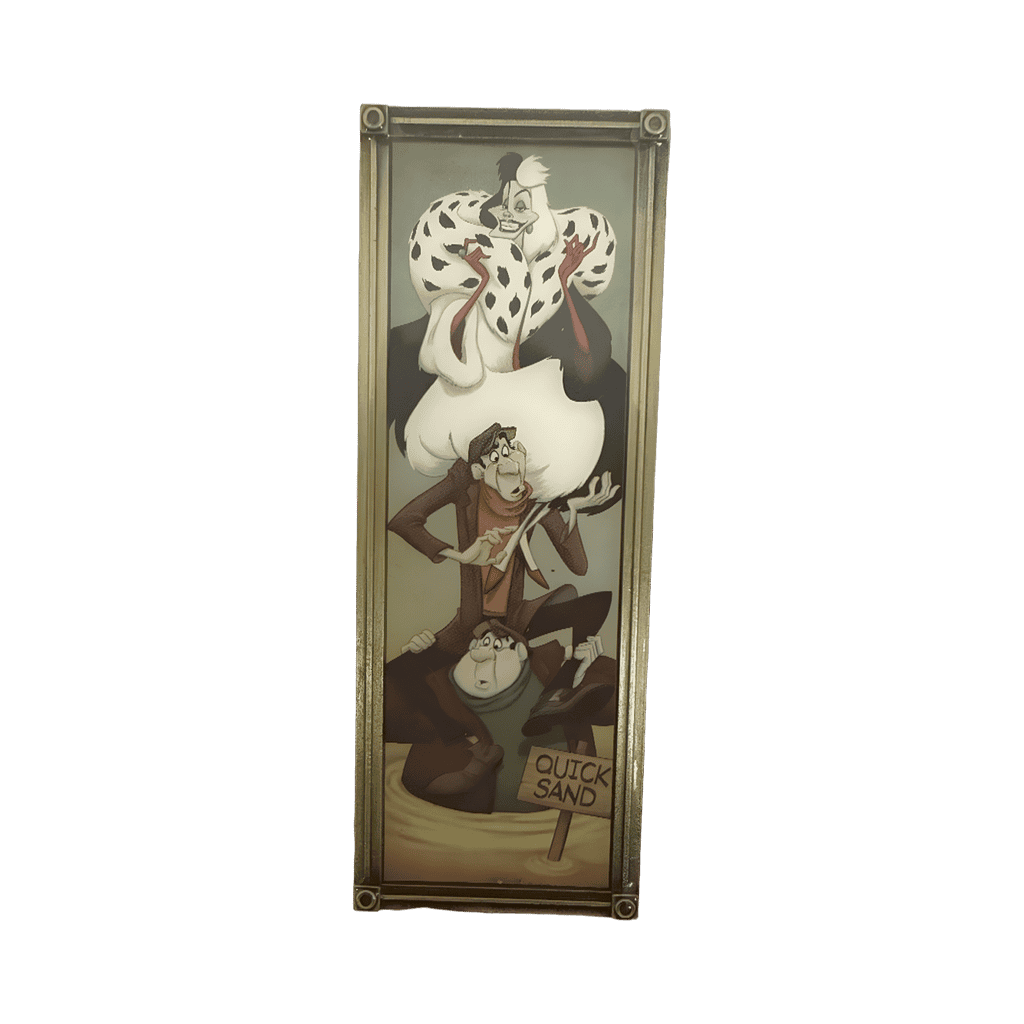 Cruella, Jasper, and Horace in Quicksand Disney pin