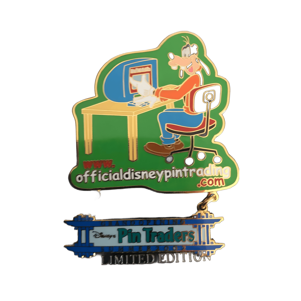 Goofy at Desk with Computer Disney pin