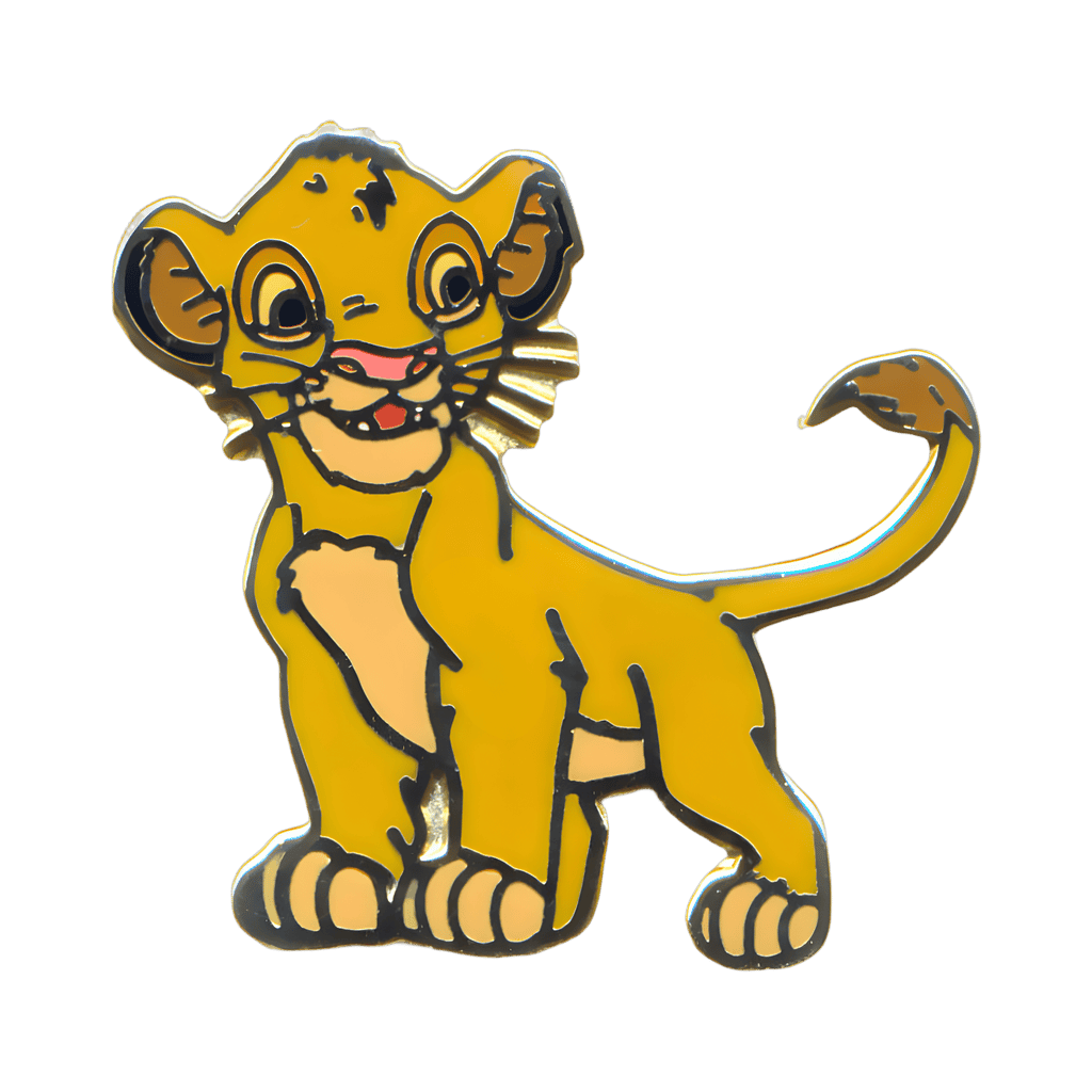 Young Simba Standing Disney pin