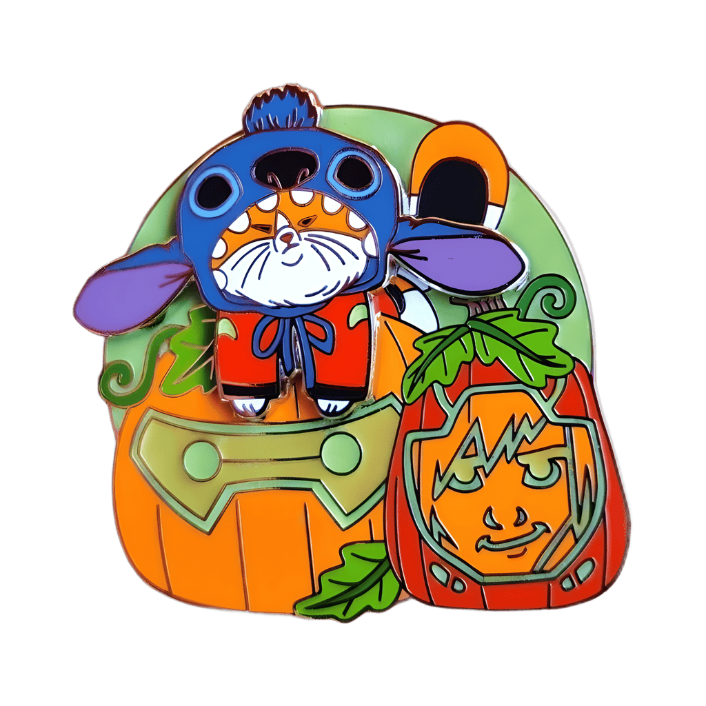 Big Hero 6 Pumpkin with Mochi dressed as Stitch Disney pin