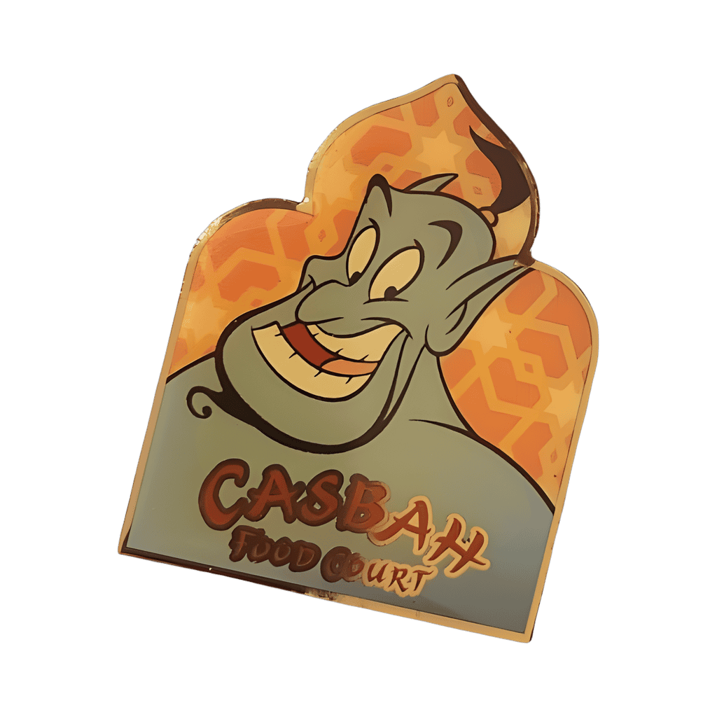 Genie with Orange Tile Background Disney pin