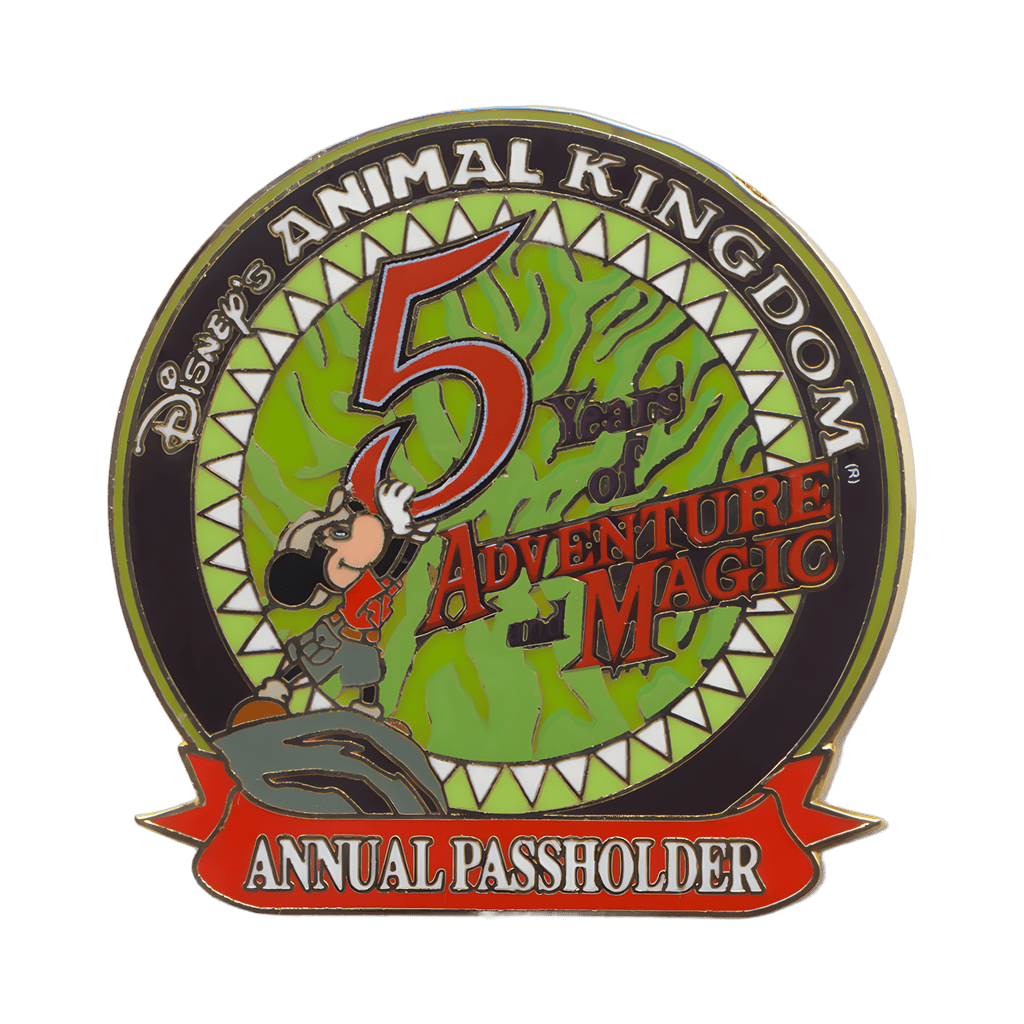 5 Years of Adventure and Magic - Mickey Mouse Disney pin