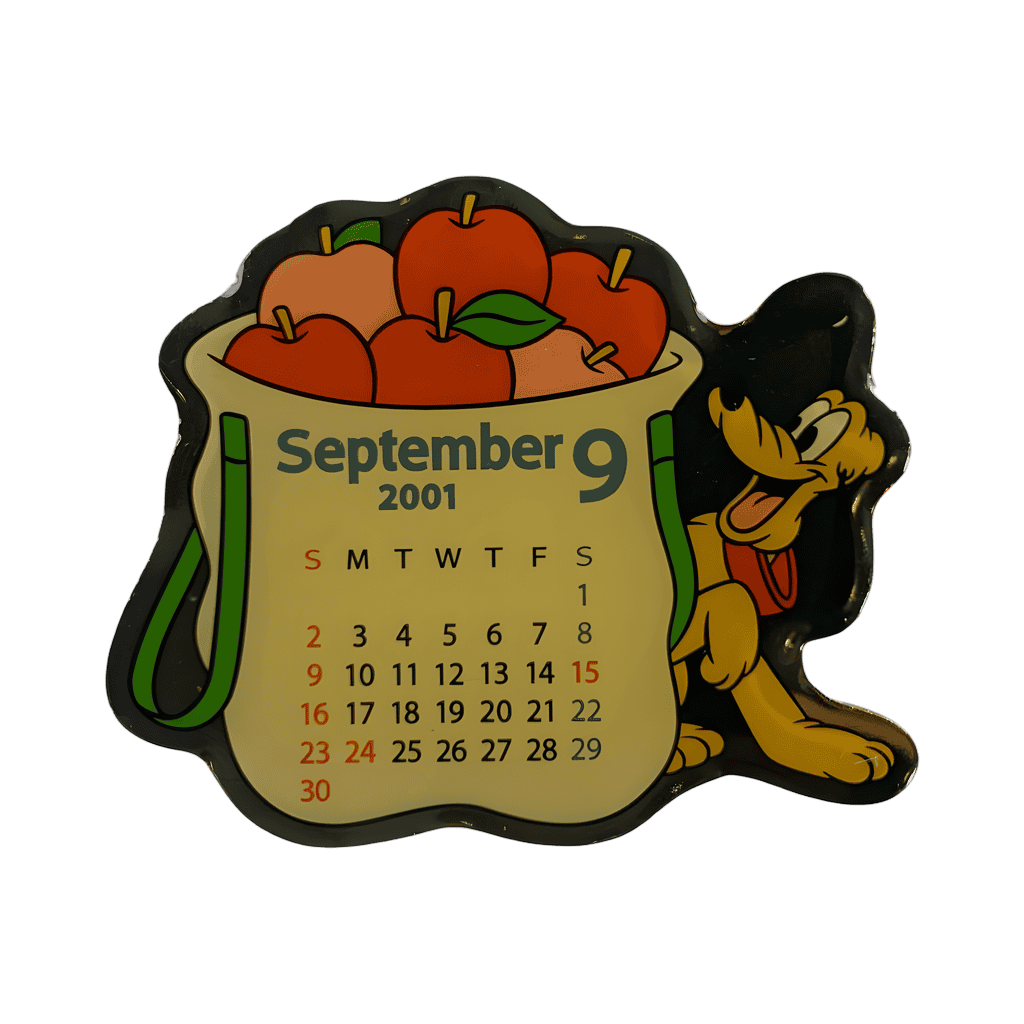 September Calendar 2001 - Pluto Disney pin